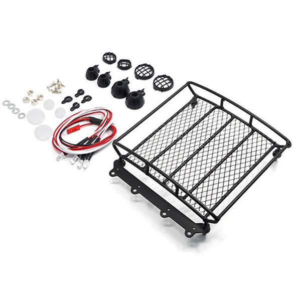 Yeah Racing 1/10 Rock Crawler Metal Wire Luggage Tray Type A w/4 White Lights