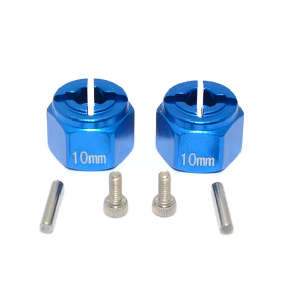 GPM Racing Aluminum Hex Adapter (12X10mm) Blue : Tamiya Wild Willy 2 GPM Racing Aluminum Hex Adapter (12X10mm) Blue : Tamiya Wild Willy 2