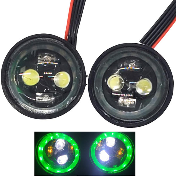 NHX RC Headlight LED Set Green Ring w/ Control Board / 6 Lighting Modes