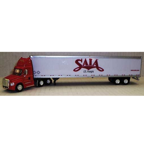 Trucks n Stuff Scania Cascadia Day Cab Tractor w/53' Dry Van Trailer - Saia  HO Scale