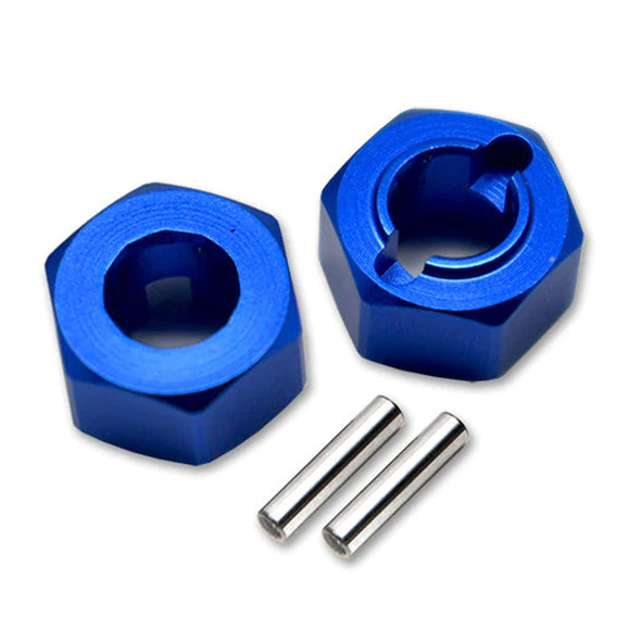GPM Aluminum Rear Wheel Hex Adapters 5mm Thick Blue : Losi 1/18 Mini-T 2.0