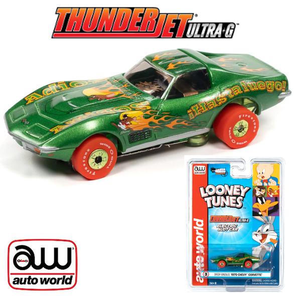 Auto World Thunderjet R33 Speedy Gonzales - 1970 Chevy Corvette HO Slot Car