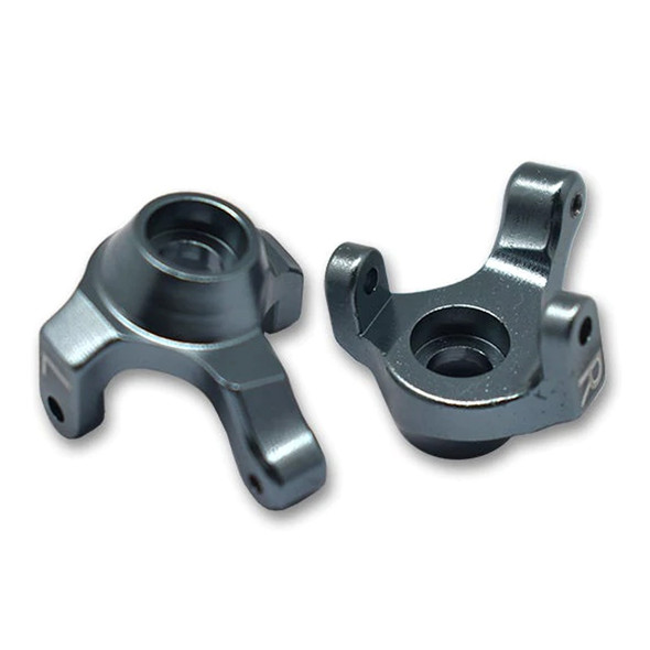 GPM Racing Aluminum Front Knuckle Arm Grey : Axial 1:24 SCX24 Deadbolt