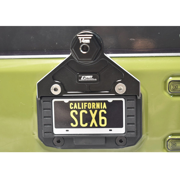 GPM Aluminum Alloy Rear Spare Wheel Positioning Bracket Green : Axial 1/6 SCX6