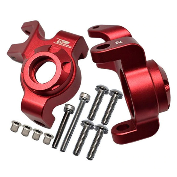 GPM Racing Aluminum Front Knuckle Arms Red : Axial 1/6 SCX6 Jeep JLU