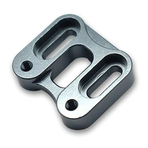 GPM Racing Aluminum Front Knuckle Servo Mount Grey : Axial 1/6 SCX6