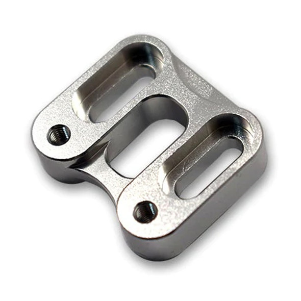 GPM Racing Aluminum Front Knuckle Servo Mount Silver : Axial 1/6 SCX6