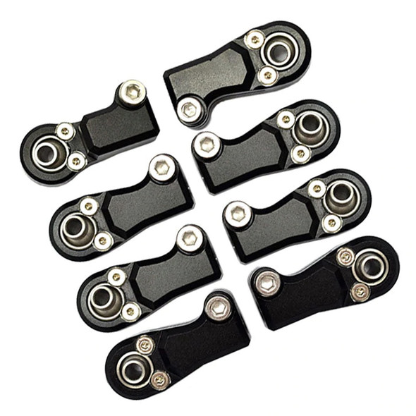 GPM Racing Front Link Bar Aluminum Ball Ends Black : Axial 1/6 SCX6