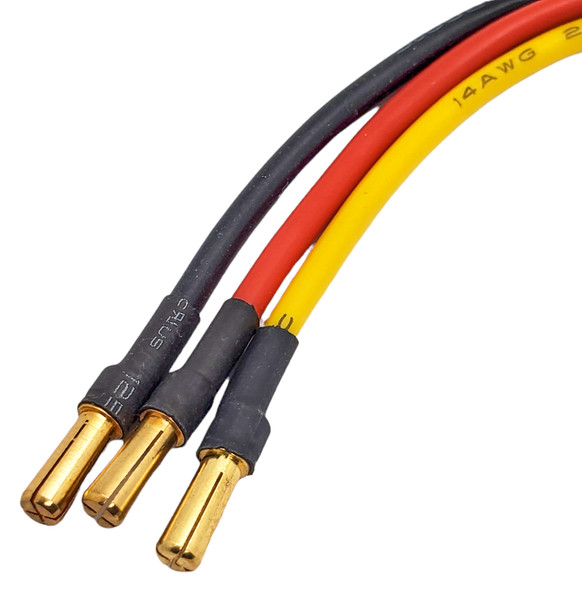 3.5mm Male To Female Bullet Connector Extension Wire (12 AWG) For RC ESC To Motor - 3-Pack