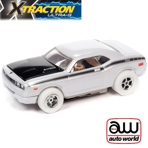 Auto World Xtraction R34 2008 Dodge Challenger iWheels HO Scale Slot Car