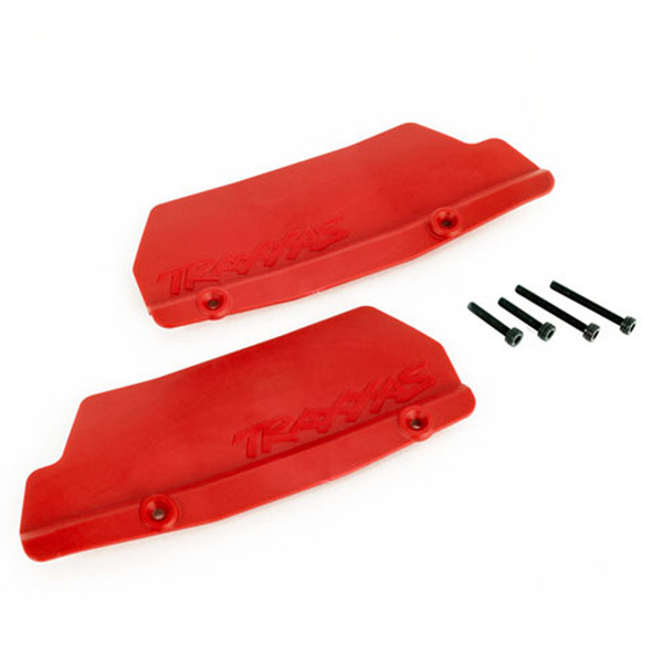 Traxxas 9519R Rear Left & Right Mud Guards Red w/3x15 (2) 3x25mm (2) : Sledge