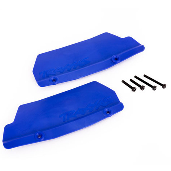 Traxxas 9519X Rear Left & Right Mud Guards Blue w/3x15 (2) 3x25mm (2) : Sledge