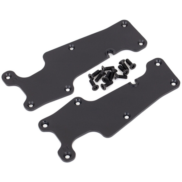 Traxxas 9633 Front L/R Suspension Arm Covers Black w/ 2.5x8mm CCS (12) : Sledge