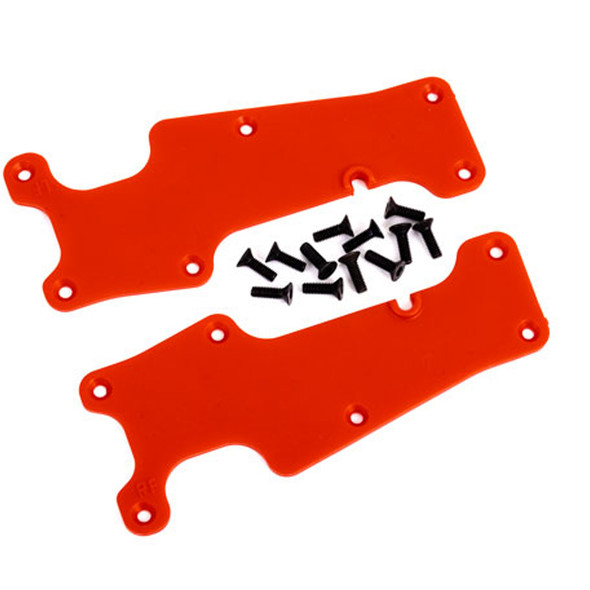 Traxxas 9633R Front L/R Suspension Arm Covers Red w/ 2.5x8mm CCS (12) : Sledge