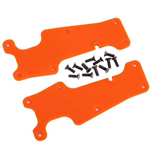 Traxxas 9633T Front L/R Suspension Arm Covers Orange w/ 2.5x8mm CCS (12) : Sledge