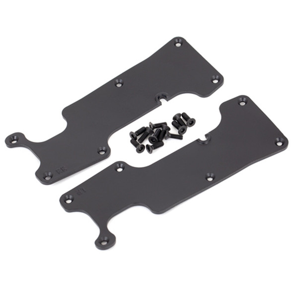 Traxxas 9634 Rear L/R Suspension Arm Covers Black w/ 2.5x8mm CCS (12) : Sledge