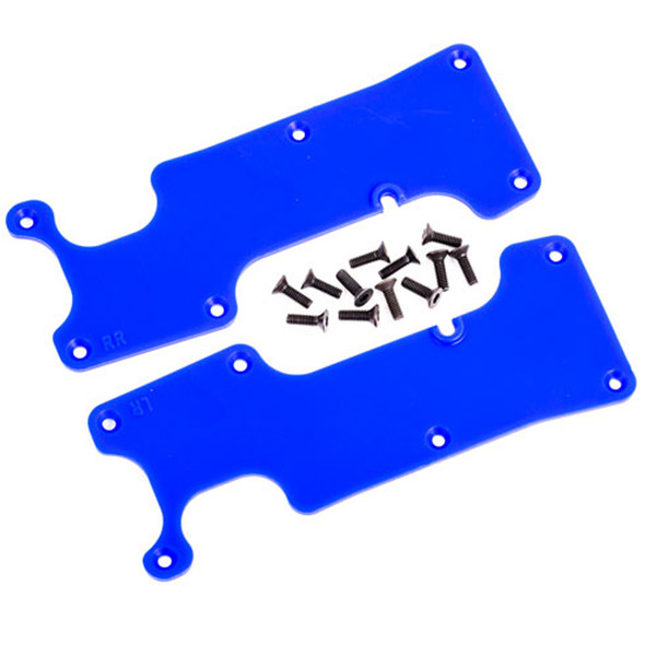 Traxxas 9634X Rear L/R Suspension Arm Covers Blue w/ 2.5x8mm CCS (12) : Sledge