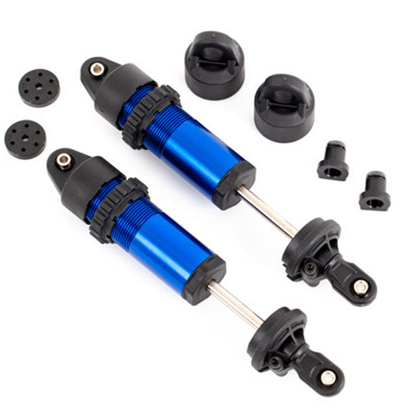 Traxxas 9660 Aluminum GT-Maxx Shocks Blue w/o Springs (2) : Sledge