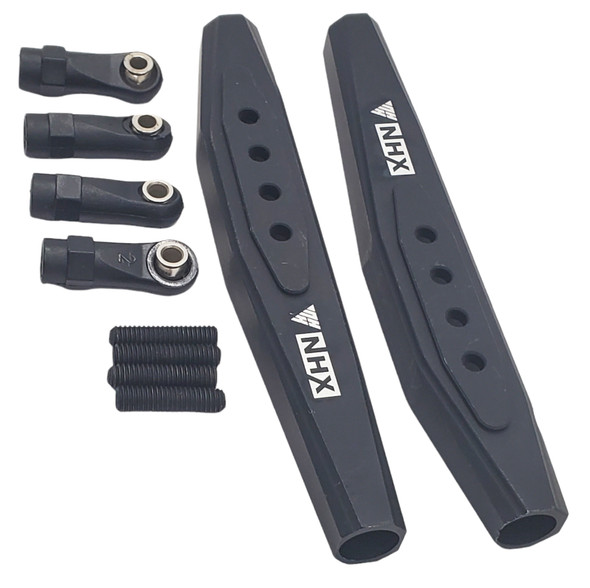 NHX RC Aluminum Rear Lower Trailing Arms - Black : RR10 Bomber