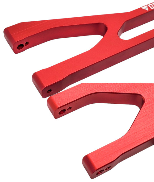 NHX RC Aluminum Front / Rear Upper Suspension Arms 2pc- Red : 1/5 X-MAXX 8S