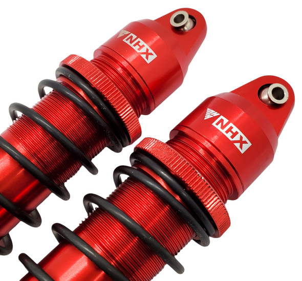NHX RC Aluminum GTX Front / Rear Shock Set with Springs 2pc- Red: 1/5 X-Maxx 8S