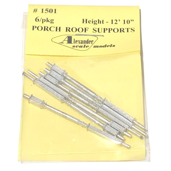 Alexander Scale Models 1501 Long Porch Support (6) HO Scale