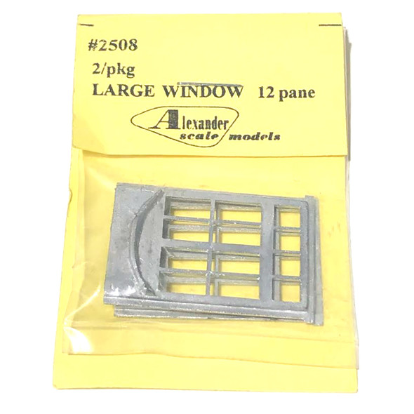 Alexander Scale Models 2508 Large Window (2) HO Scale