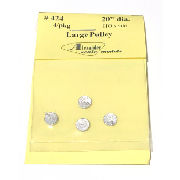 Alexander Scale Models 424 20'' Dia. Large Pulley (4) HO Scale