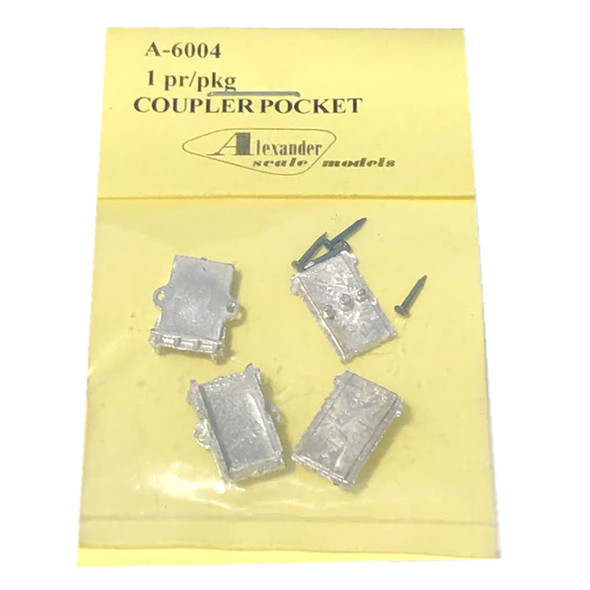 Alexander Scale Models 6004 Coupler Pocket Pin Mount (2) HO Scale