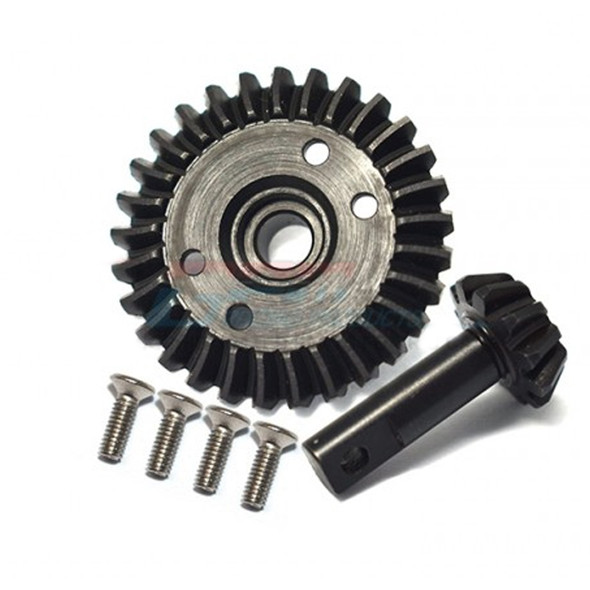 GPM Carbon Steel Differential Ring Bevel Gear 29T & Pinion Gear 11T : Traxxas E-Revo