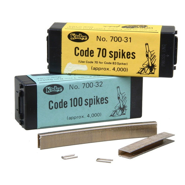 Kadee 700-32 Code 100 Track Spikes - Use Twin Rail Spiker HO Scale