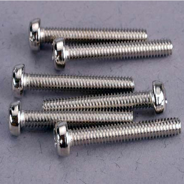 Traxxas 2565 Roundhead Machine Screws - 3x18mm (6) : Nitro Slash