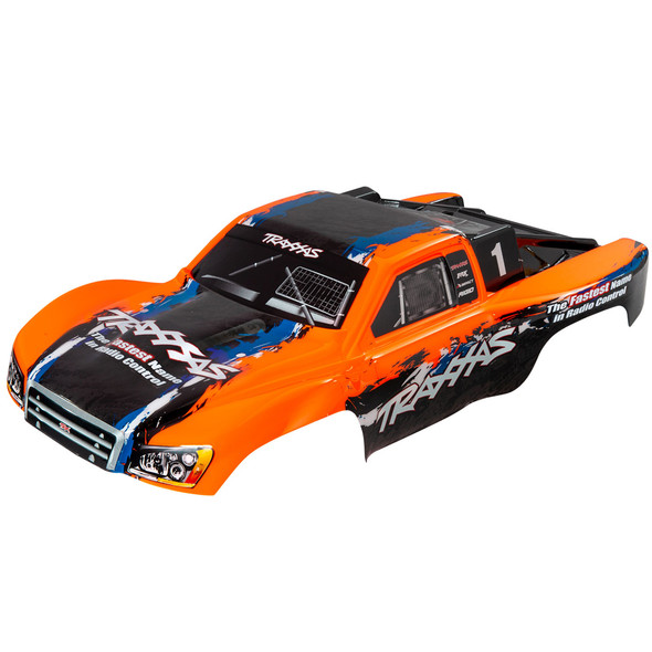 Traxxas 5850 Painted Body Orange w/ Decals Applied : Slash 4x4