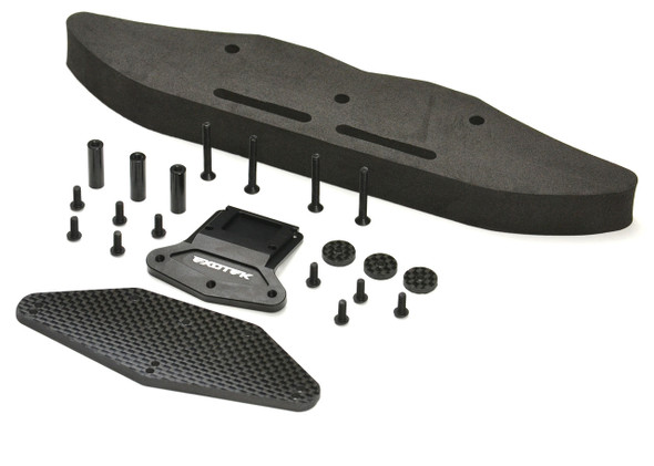 Exotek 2001 Heavy Duty Carbon Fiber & Foam Bumper Set : Losi 22 1.0-5.0
