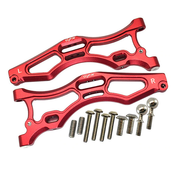 GPM Racing Aluminum Front Lower Arms Red : ARRMA 1/7 Fireteam Tactical