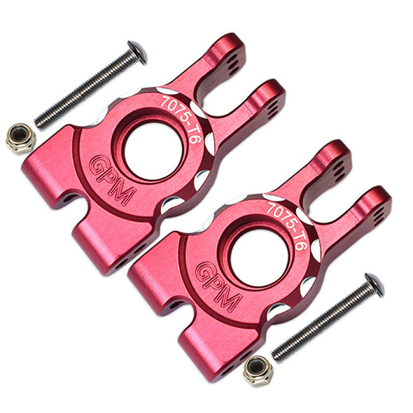 GPM Aluminum 7075-T6 Rear Knuckle Arms Red : Traxxas 1/8 4WD Sledge