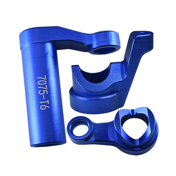 GPM Aluminum 7075-T6 Steering Assembly Blue : Traxxas 1/8 4WD Sledge GPM Aluminum 7075-T6 Steering Assembly Blue : Traxxas 1/8 4WD Sledge