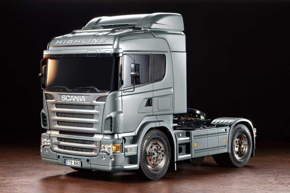 Tamiya 56364 RC Scania R470 2WD Semi-Truck Kit Silver Edition Pre-Painted Body