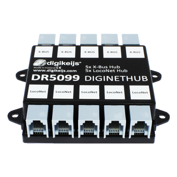 Digikeijs DR5099 DigiNetHub Connect Devices 5x LocoNet and 5x Bus