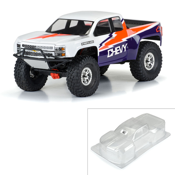 Pro-Line 3601-00 1/10 2015 Chevy Silverado Pre-Runner Clear Body 12.3" WB Crawlers