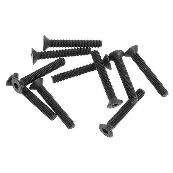 Axial AXA149 Hex Socket Flat Head Screws M3x20mm Black (10) : Yeti XL