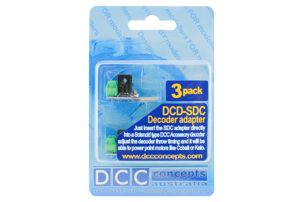 DCC Concepts Decoder Converter 3 Wire to 2 Wire (3 Pack)