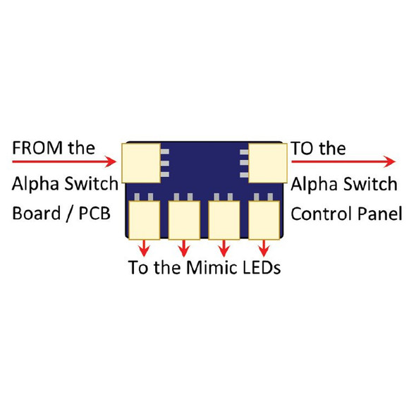 DCC Concepts Alpha to Mimic LED Adapters (3 Pack)