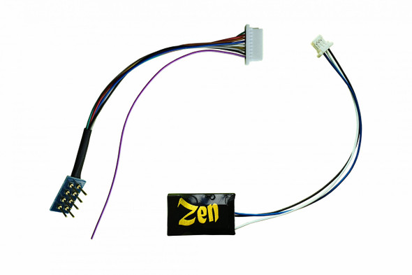 DCC Concepts DCD-ZNmini.4 Zen Black Decoder: Mini 8 Pin Harness 4 Function