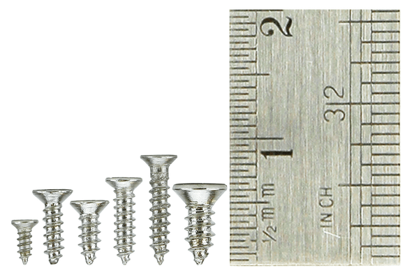DCC Concepts DCS-CKSET Countersunk Micro Screw Set 8x Vials w/ 60 screws in each