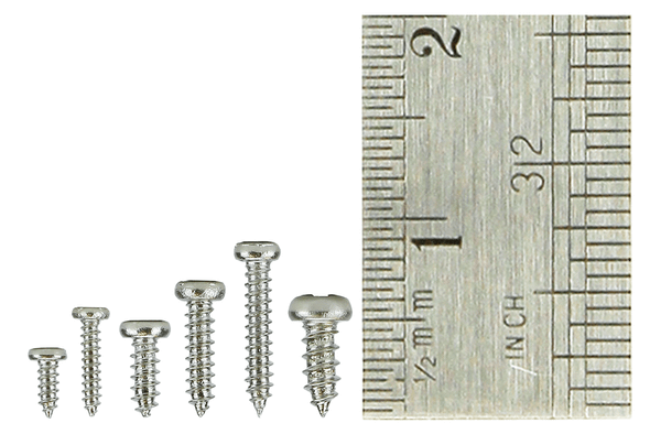 DCC Concepts DCS-PHSET Pan Head Screw Set 8x Vials w/ 60 screws in each