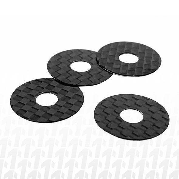 1Up Racing 10402 CF Protective Body Washers - 5mm Post