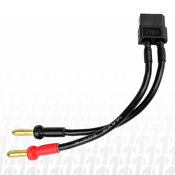 1Up Racing 190203 XT60 To 4mm Bullet Adapter For DC Power Cable