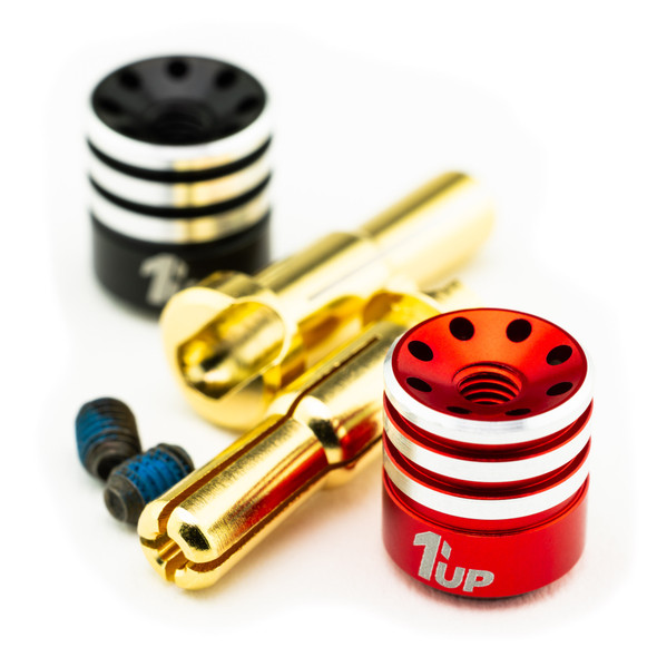 1Up Racing 190437 Heatsink Bullet Plugs - 4/5mm Stepped