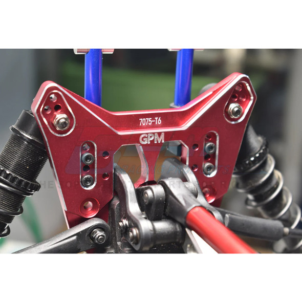 GPM Aluminum 7075-T6 Rear Damper Plate Red : Arrma 1/7 Fireteam / Mojave